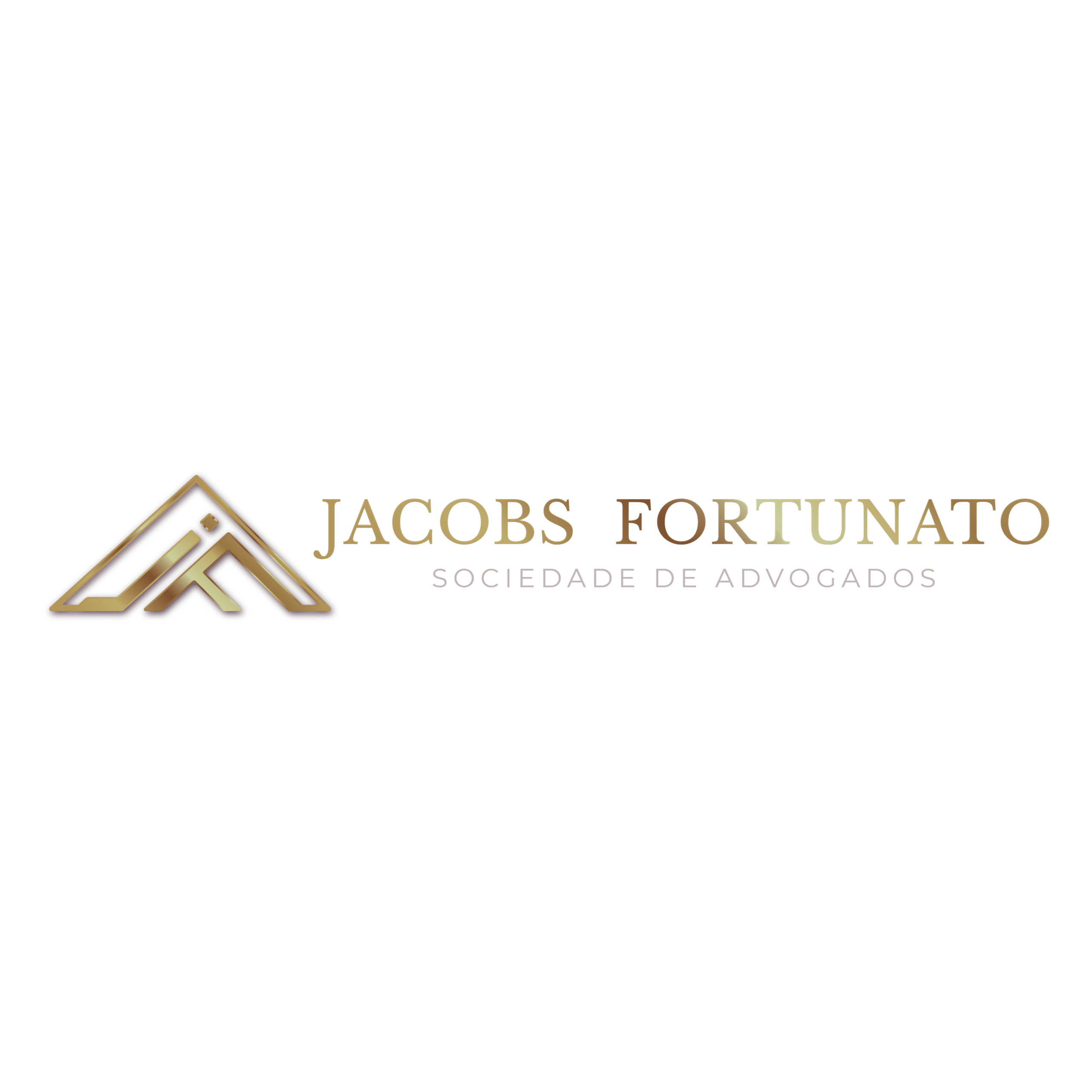 Logo horizontal dourado - fundo transparente